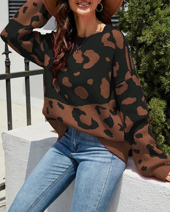 Leopard Print Sweater