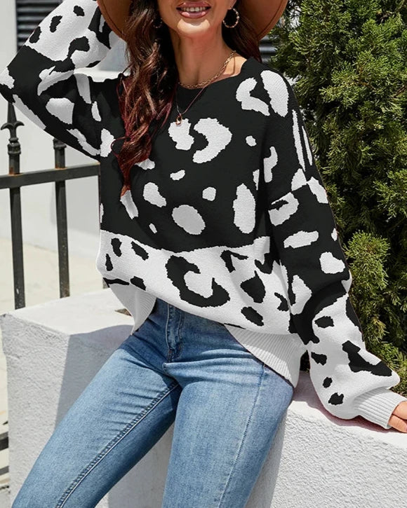 Leopard Print Sweater