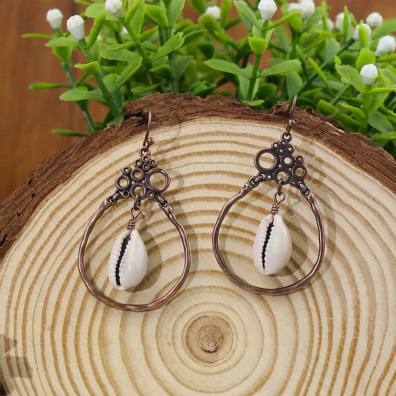 Wooden Drop Dangle Earrings