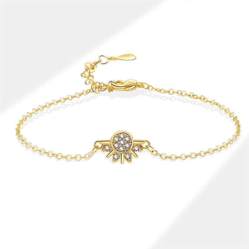 Sun & Moon CZ Bracelet Set