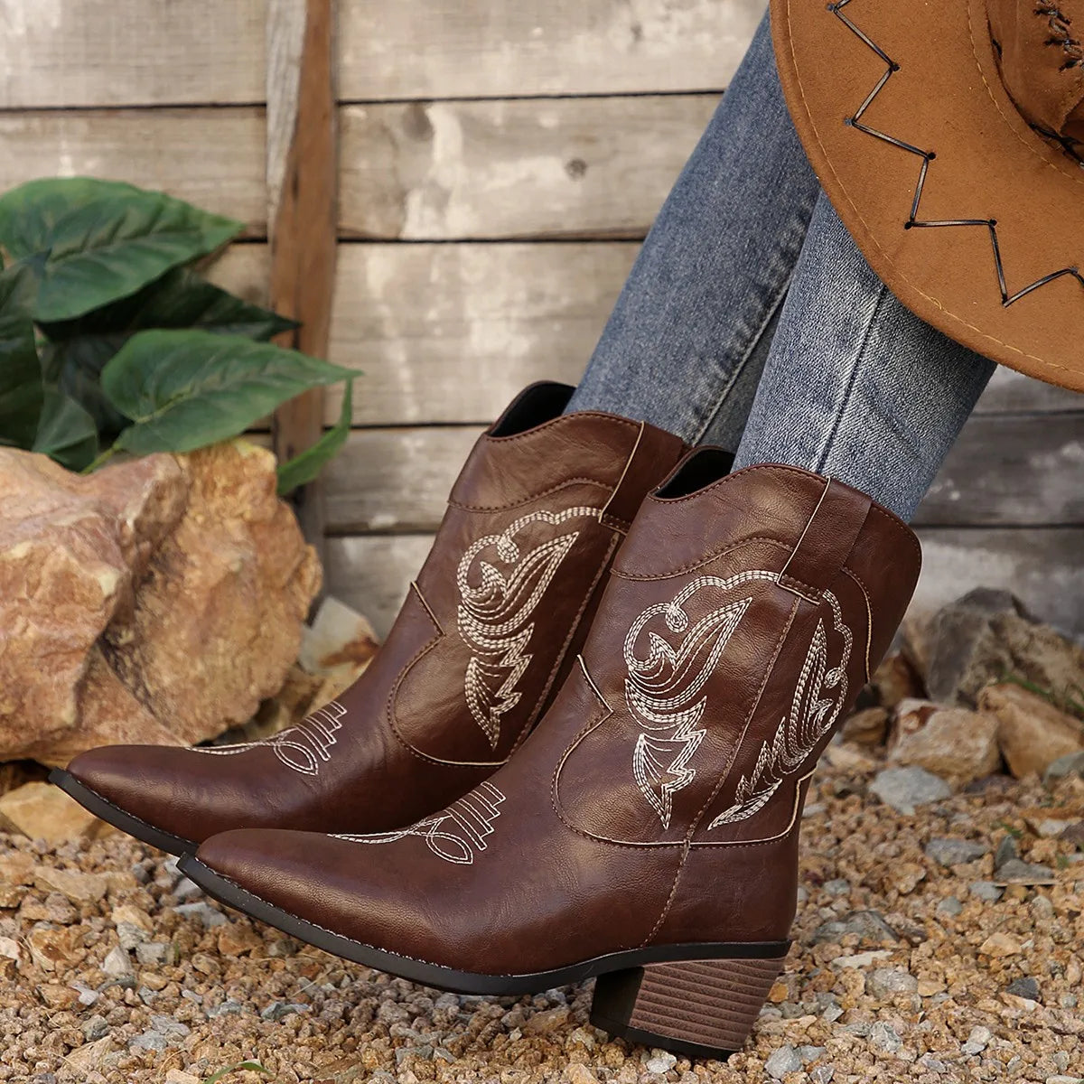 Western Embroidered Boots