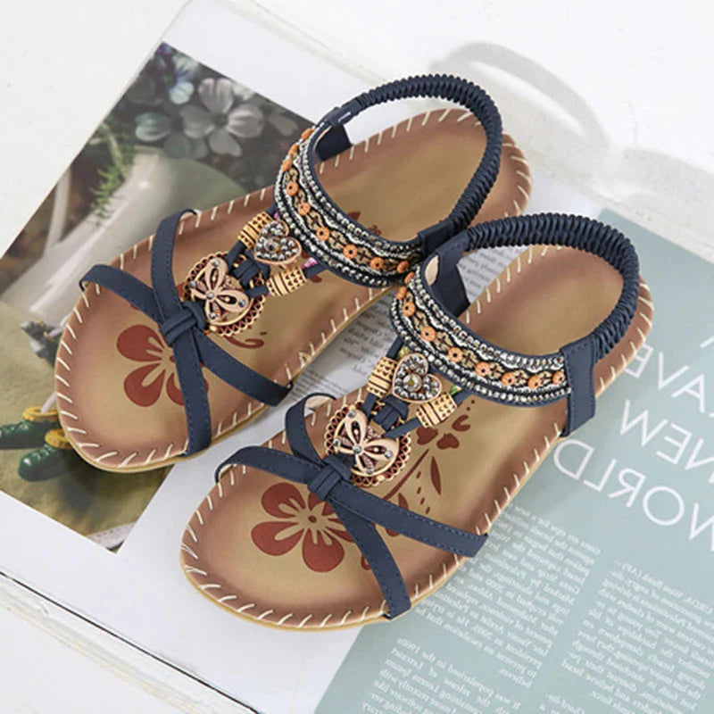 Casual Floral Charm Sandals