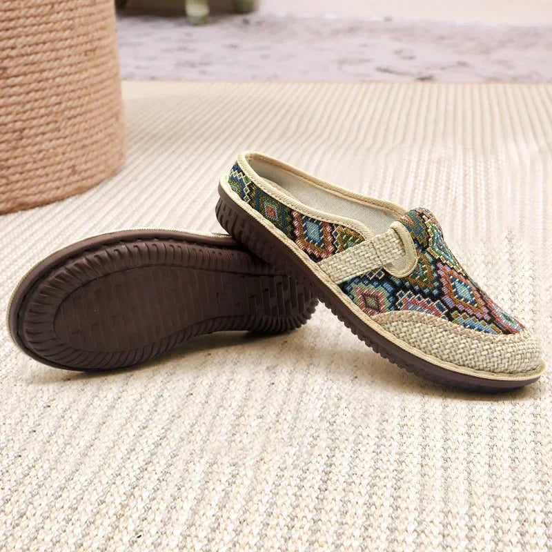 Ethnic Boho Slides