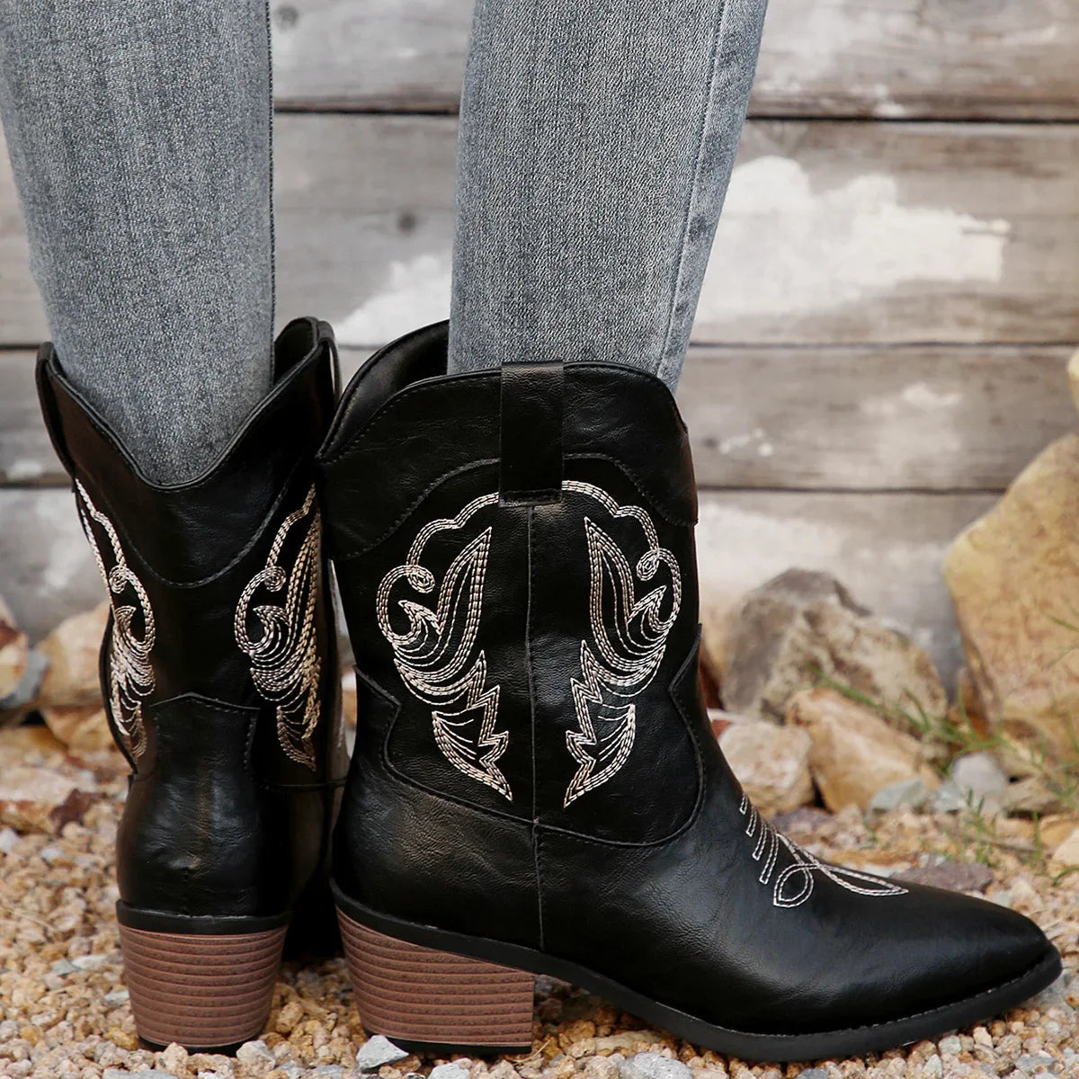 Western Embroidered Boots