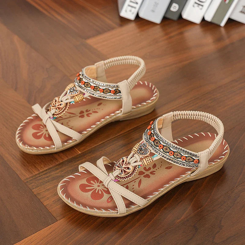 Casual Floral Charm Sandals