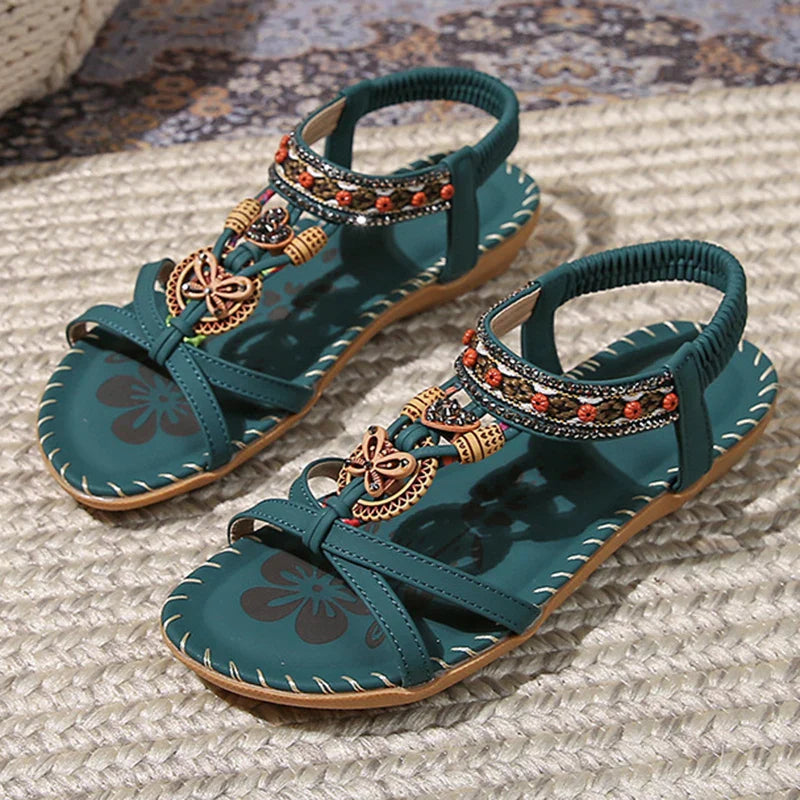 Casual Floral Charm Sandals