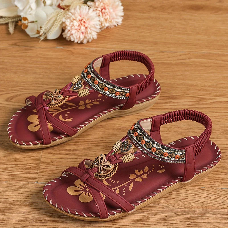 Casual Floral Charm Sandals