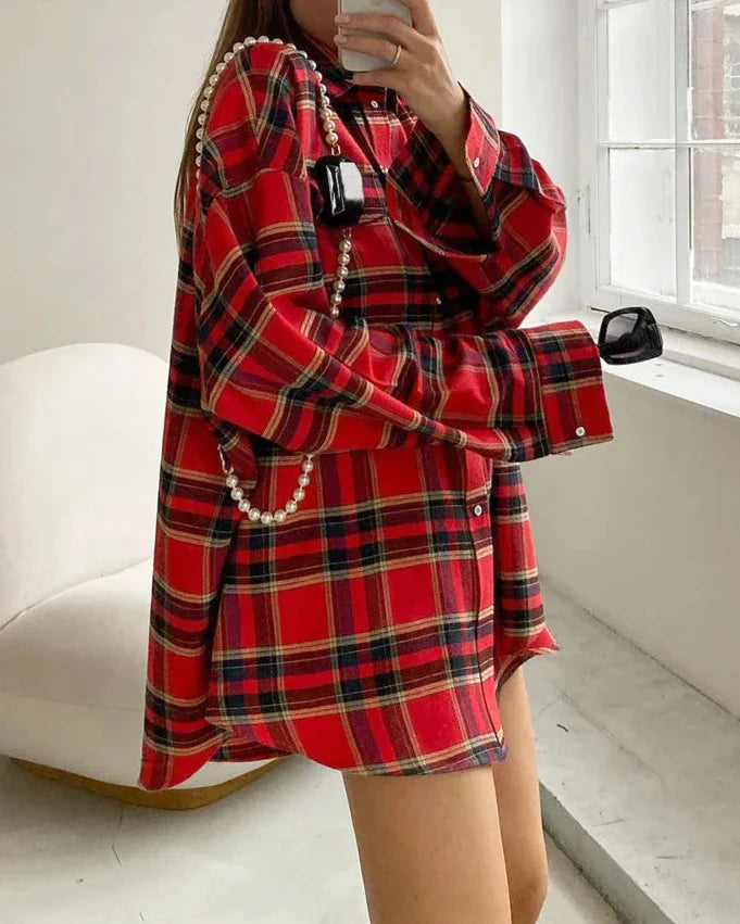 Oversized Plaid Shirt