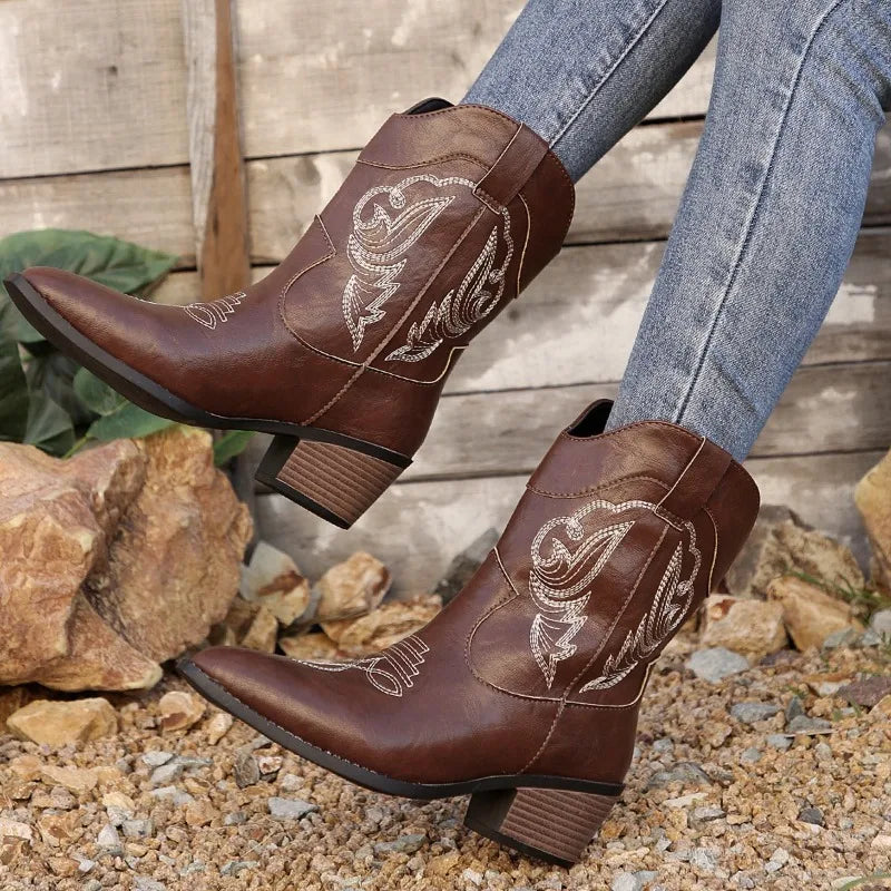 Western Embroidered Boots