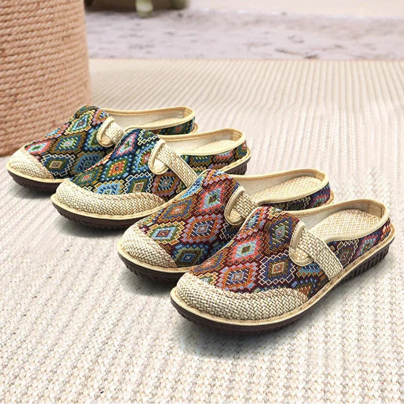 Ethnic Boho Slides