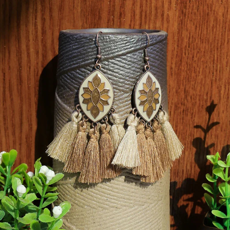 Wooden Drop Dangle Earrings