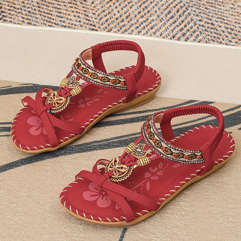 Casual Floral Charm Sandals