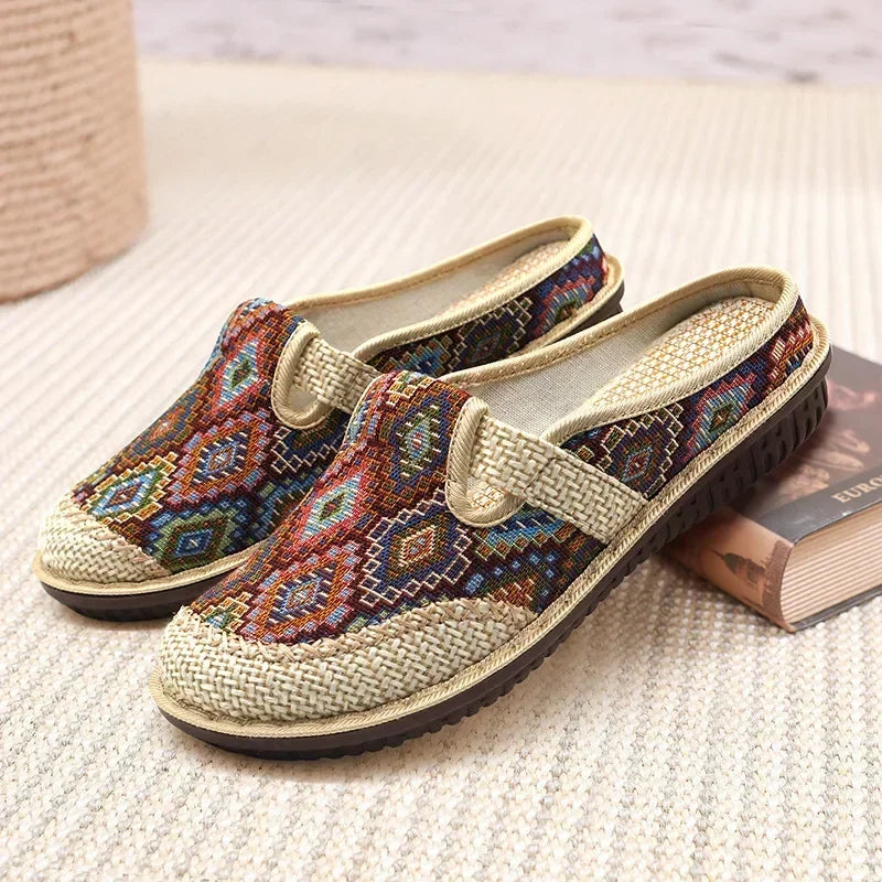 Ethnic Boho Slides