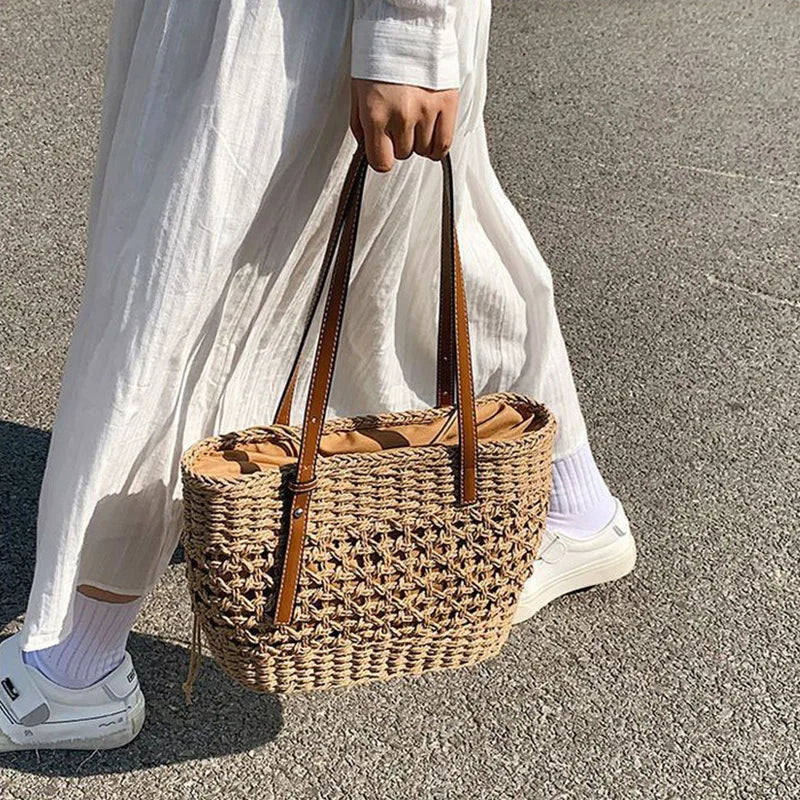 Straw Tote Bag