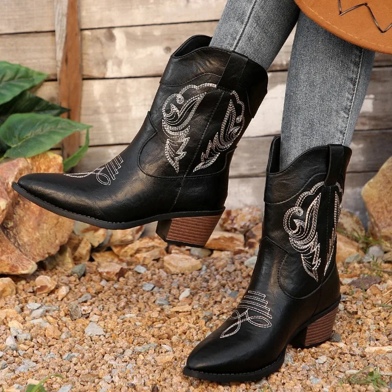 Western Embroidered Boots