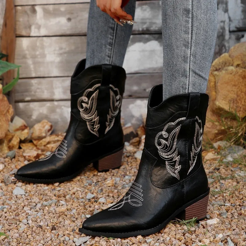 Western Embroidered Boots