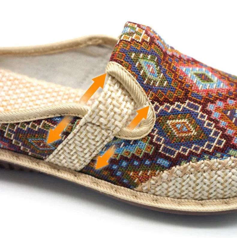 Ethnic Boho Slides