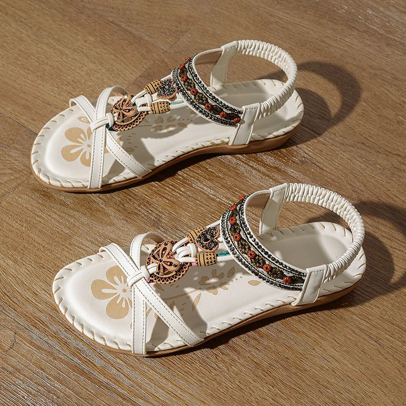 Casual Floral Charm Sandals